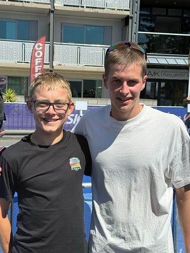 Triathlon success for Ruie Hyslop and Henry Hodgson