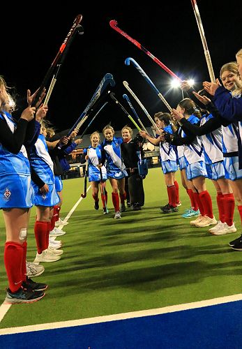 Guard of Honor for Year 13 students Jorja, Emily and Olivia.
