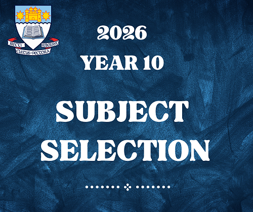 Year 10 Subject Information for 2026