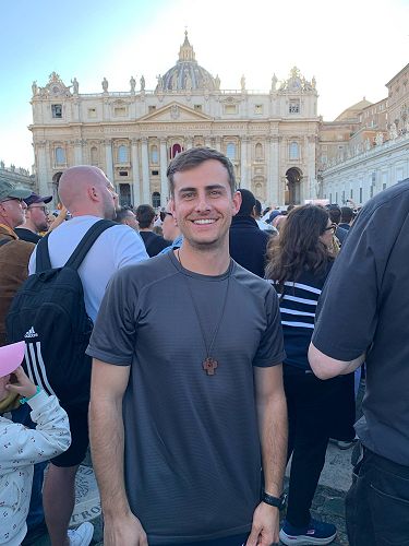 Lachie Barlett SM in Rome.