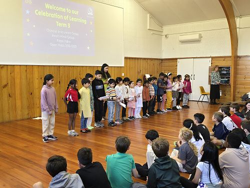 During our festival of cultures, our Hindi group performed a beautiful song.