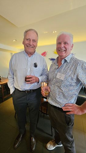 Former Rector Justin Boyle and Rob Birch (1976-1980).