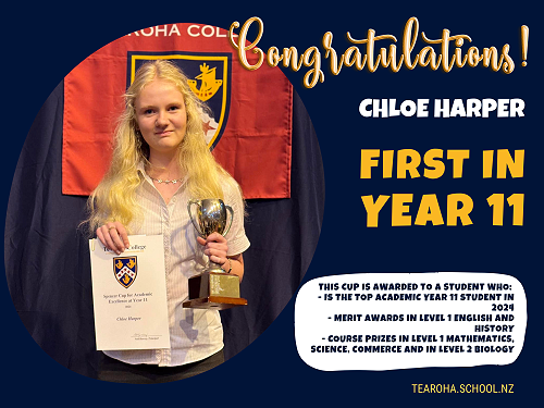 First in Year 11 - Chloe Harper