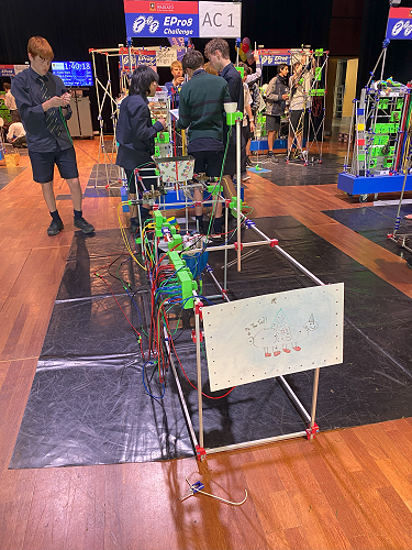 Our winning team engineers a Pin the Tail on the Donkey creation