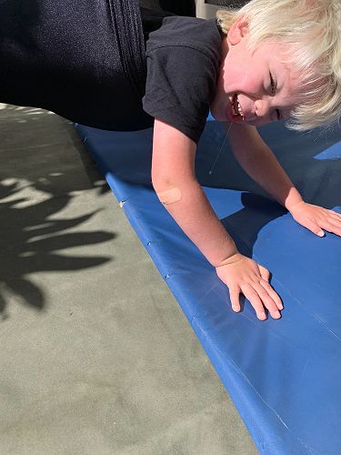 Daniel swinging at Prebbleton