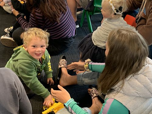 Oscar and Skylar at music time Prebbleton