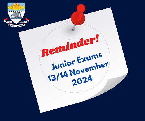 Year 9 and 10 - junior school exams