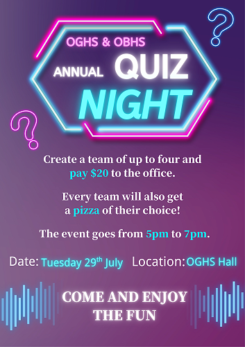 OBHS–OGHS Quiz Night