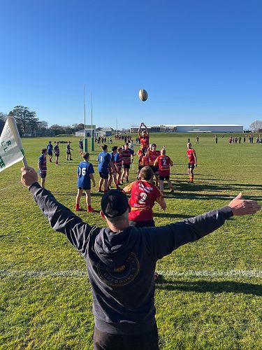 Dunstan on attack in the last minutes of the game