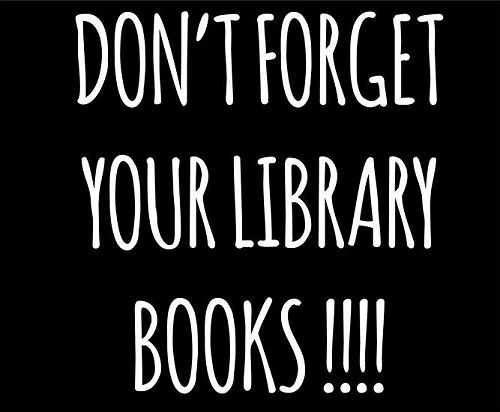 Reminder to return books
