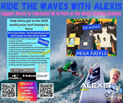 Alexis Owen off to the World Junior Surf Champs!