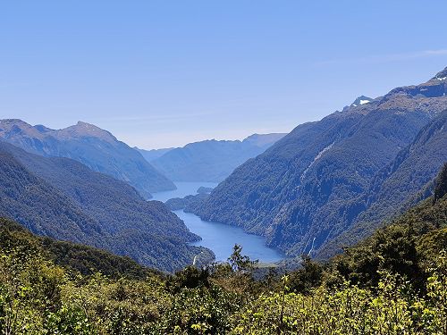 Pātea/Doubtful Sound from Wilmot Pass