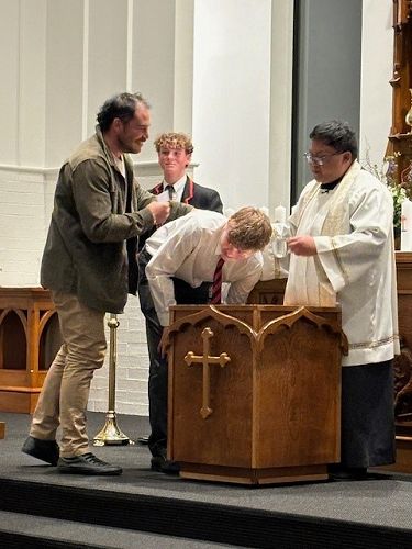 Fr Alister Castillo presided over the Baptism ceremony.