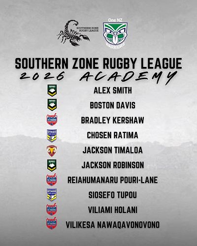 Southern Zone Rugby League Academy: First Intake Announced