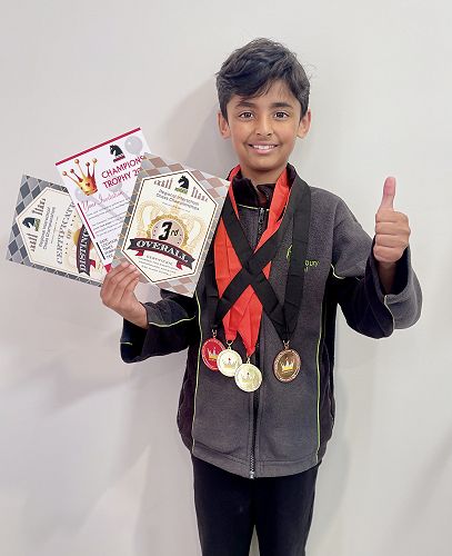 3rd place in the individual chess regional competition