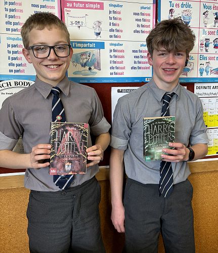 Old boy sparks interest in reading for fun in French!