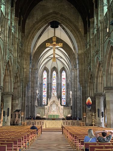 Interior view of St Mary's Cathedral, Edinburgh.