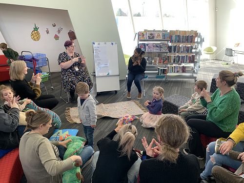 Halswell Library visit