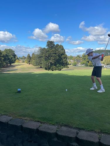 Golfing Action in Te Awamutu
