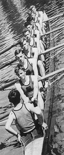 The 1962 Bedean '8' - Fred Murray (stroke), Phil Kingan, Murray Giera, Graeme Maguire, Pat McQuinn, Bill Sutherland, Leo Tooman, Peter Higinbottom, and Chris Brosnahan (cox).