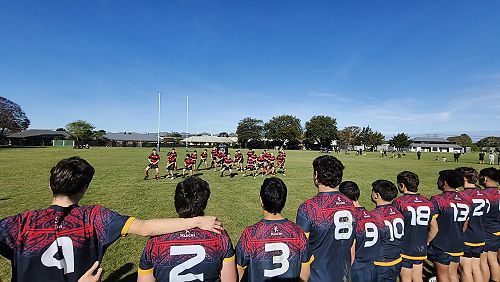 St Thomas' receiving the Trinity haka