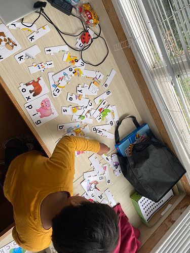 Jahmiah's Consonant Vowel Consonant Learning Puzzle