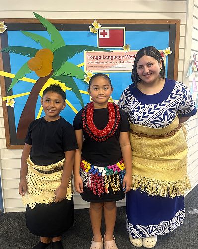 Tongan Language Week - Caius, Elenoa and Student Teacher Tema