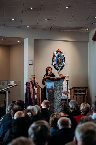 Colleen Graham shared the first reading