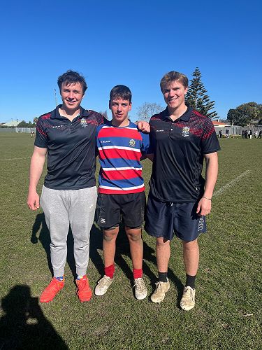 Raff and Tom (with Braxton) - the team trainers, so valuable to have these fabulous role models on tour with the team!