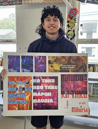 D'Sharn with his Design Board