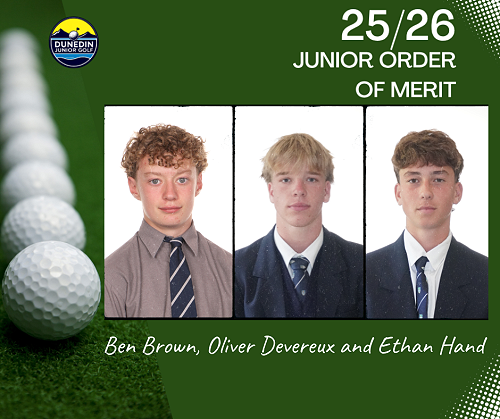 Young Golfers Shine in Dunedin Junior Order of Merit