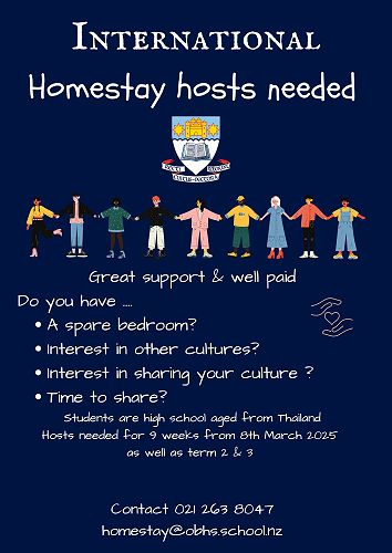 Seeking international homestay hosts