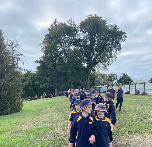 Walking the new track at West End Park