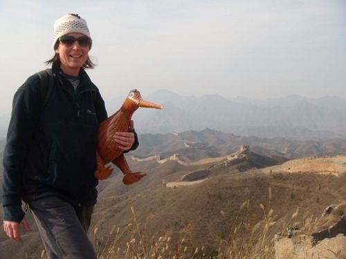 Briar at the Great Wall of China.