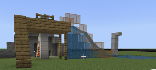 Model School slide & pool - DT - Minecraft Ed