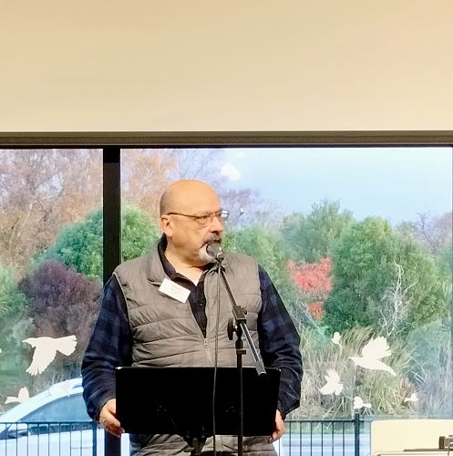 Vicar General, Ven. Mark Barlow leading the Evening Prayer on Monday evening.