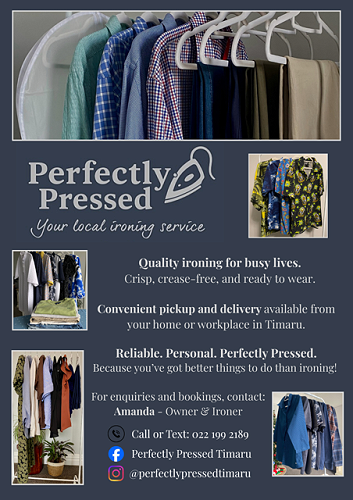 6.  Perfectly Pressed Ironing Service