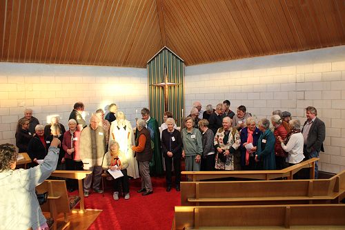 Gathering for a final photo