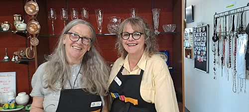 Lesley (Volunteer) and Wendy (Manager) - Milton Shop