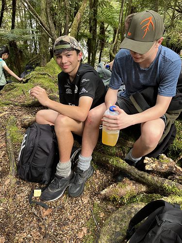 Eli & Liam on the Hanging Valley Track