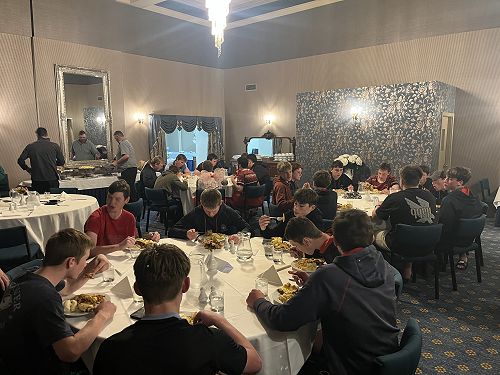 another fabulous meal for the team