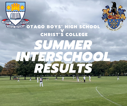 OBHS v Christ's College Interschool Results