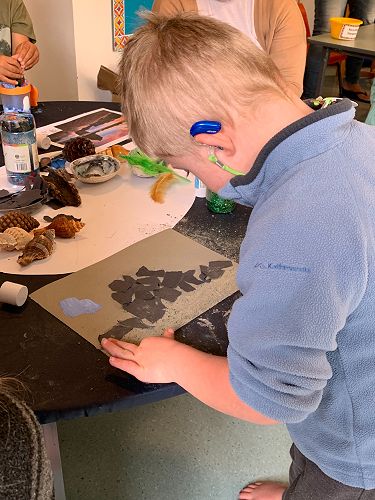 Jonty creating at Sumner