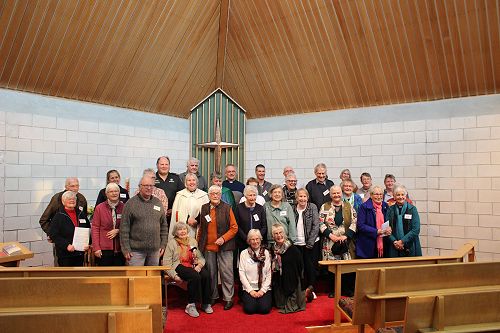 The congregation at the final service held in All Saint's Lumsden