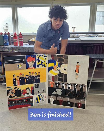 Zenos with his Art Board