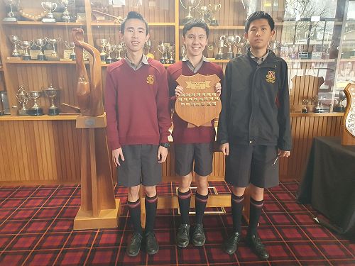 The Year 11 team of John Huang, Marcus Ridge, and Joseph Guo