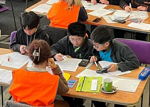 Some of our Mathswell team in action