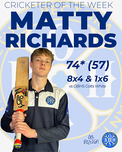 OBHS Cricket Club Update