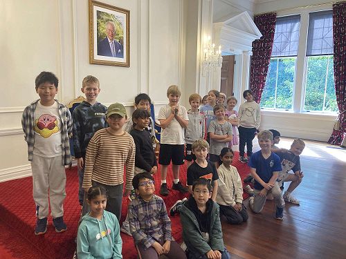 Our Kākā students at Government House.