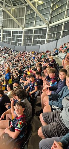 At the footy